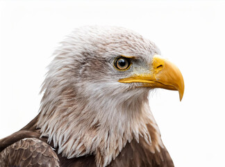 Fototapeta premium eagle isolate on white background.