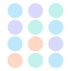 Abstract color palette banner stunning collection on a white