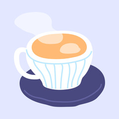 coffee cup illustration on white background