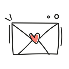 Love Letter. Sweet love letter in an envelope