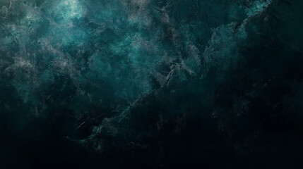 Naklejka premium Abstract swirling patterns of dark green and blue hues with textured surface resembling underwater depths