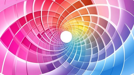 Fototapeta premium Abstract Rainbow Spiral