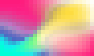 Vector abstract and colorful pixel background