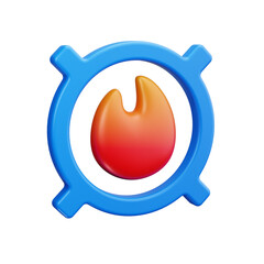 target 3d render icons