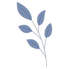 Hand drawn autumn leaves illustration isolated on the white