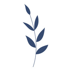 Hand drawn autumn leaves isolated illustration on white background