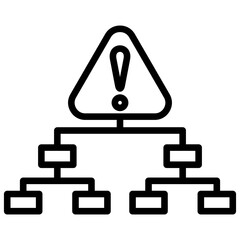 incident management outline icon