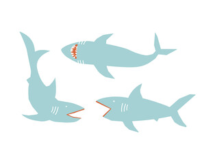 A fun and quirky oothy sharks ready to strike!