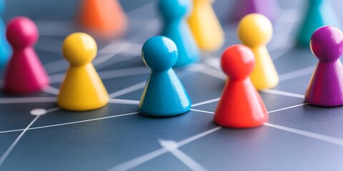 Teamwork, network and community concept, Generative AI