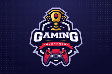 Gamer E-sports Logo Template for Gaming Team or Game Tournament