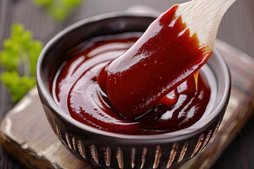 BBQ Sauce: Basting Brush with Flavourful Condiment for Grilling