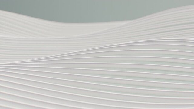 White Flowing 3D Surface Loop