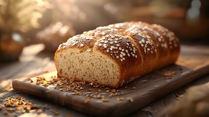 Organic whole grain bread