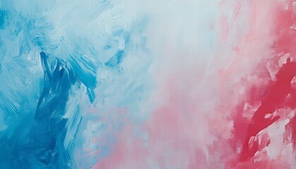 Obraz premium Abstract Blue and Pink Brushstrokes