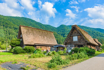 Obraz premium Historic Villages of Shirakawa-go and Gokayama, Japan's UNESCO World Heritage Sites