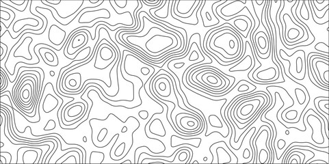 Contour map background. Stylized topographic contour map. Geography scheme and terrain. Topography grid map. Abstract lines or wavy backdrop background. Geographic line mountain relief.