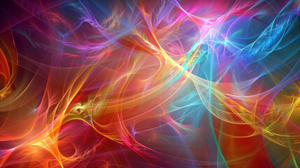 Fototapeta premium Light Spectrum Mysteries Unveiled: An Artistic Representation Illuminating Optical Phenomena