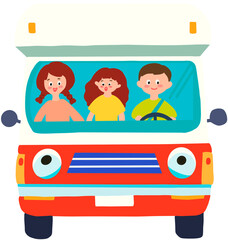 Go out for waik in a camper van.