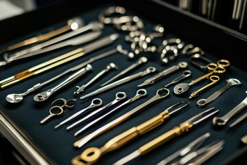  Close-up details of medical tools