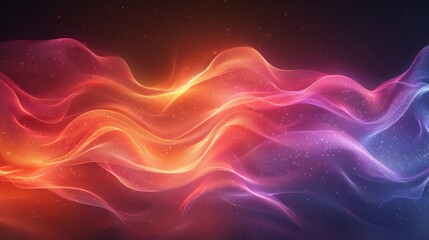 Fototapeta premium Abstract neon light, fluorescent glow of neon lights, illustration of exhibition background.