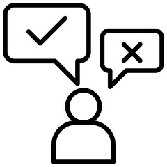 industrial management outline icon