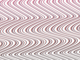 Abstract shining gardien wave lines on white background. Dynamic wave pattern. Modern flowing wavy lines. Futuristic technology concept. Suitable for posters, covers, brochures, flyers, websites, etc.