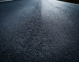Fototapeta premium Close up Dark Asphalt road textured 