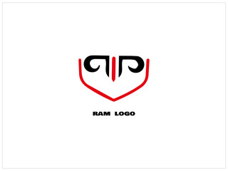 RAM LOGO design, vector, icon, illustration ,which contain a brand name or identity .