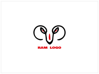 Fototapeta premium RAM LOGO design, vector, icon, illustration ,which contain a brand name or identity .