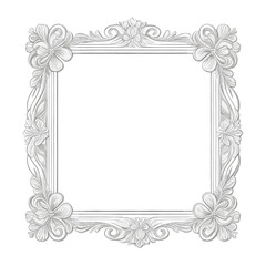 Ornate Floral Decorative Frame Design