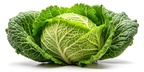 Cabbage Isolated on White Background (Full Depth of Field 1)