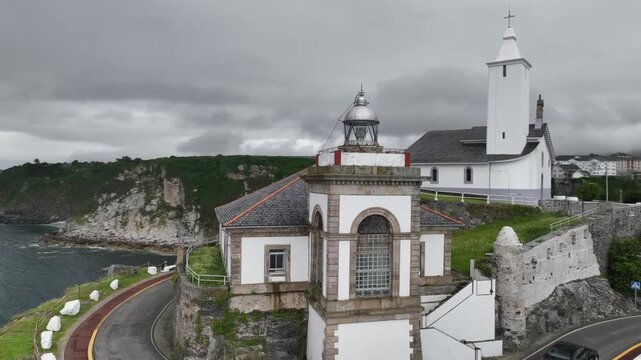 Faro de Luarca del Concejo del Valdes en Asturias