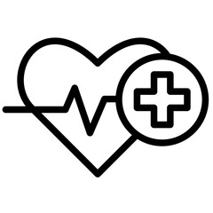 Obraz premium Heart Rate Icon