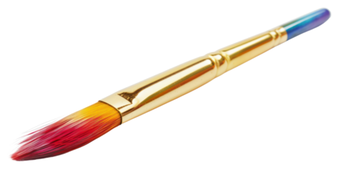 PNG  Colorful artistic paintbrush tool