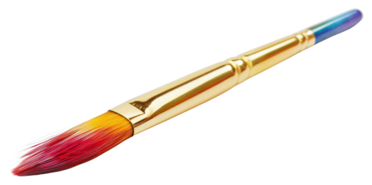 PNG  Colorful artistic paintbrush tool