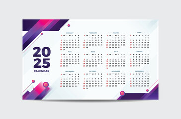 Modern Desk Calendar 2025