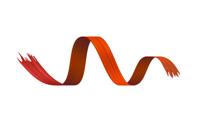 Obraz premium Abstract 3d illustration depicting a beautiful red paint isolated on a white background