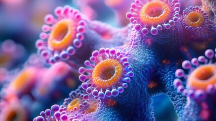 medical illustration of monkeypox virus structure