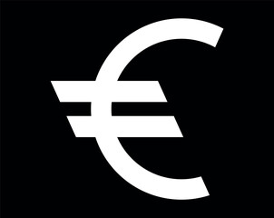 Euro vector icon. Euro sign icon. Euro currency symbol. Money label