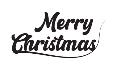 Merry Christmas vintage calligraphy vector text  holiday celebration greeting card design. Horizontal red banner and poster with lettering. Typography design element. EPS 10/AI. Vector illustration. 