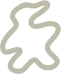 Fototapeta premium Abstract Doodle Shapes Aesthetic 