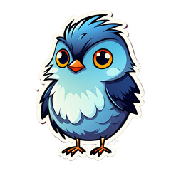 Obraz premium Beautiful cartoon sticker concept background