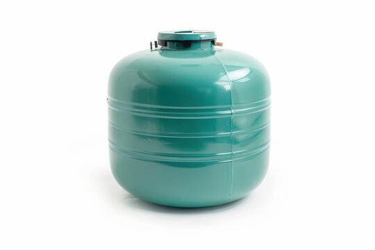A tank of R32 refrigerant isolated on a white background