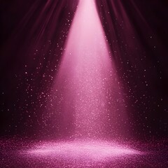 Luminous Pink Burst of Ethereal Light and Sparks on Gradient Background
