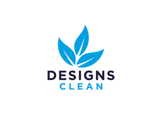 Fototapeta premium Natural Ecology Logo. Leaf Symbol isolated on White Background. Usable for Business, Healthcare and Nature Logos.