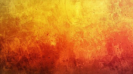 Obraz premium Abstract warm yellow to tangerine gradient grunge background, rough grunge texture backdrop