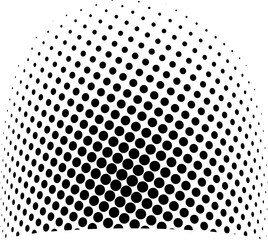 Abstract Halftone Circle Shape