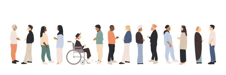 Different people talk to each other. Communication concept.