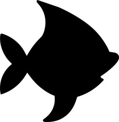 Big Fish silhouette in line art style. Fish vector by hand drawing. Fish tattoo on white background. Black and white fish vector on white background. Marine animal illustration. Marine life animal