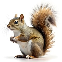 Fototapeta premium squirrel on white background